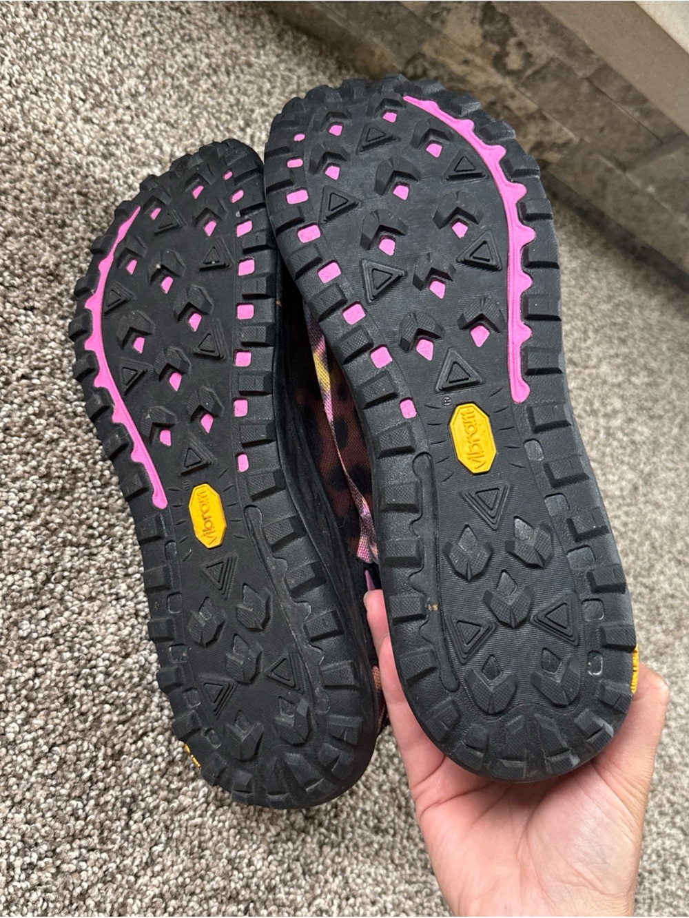 Merrell Antora 3 Women's USA 11 Pink Multi Leopard-Print Trail Shoes EUC - Picture 5 of 7